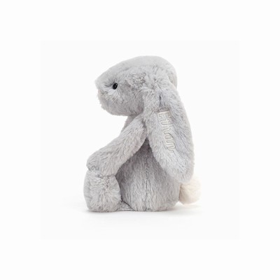 Jellycat Bashful Silver Bunny Medium New Zealand | XKPVR8302